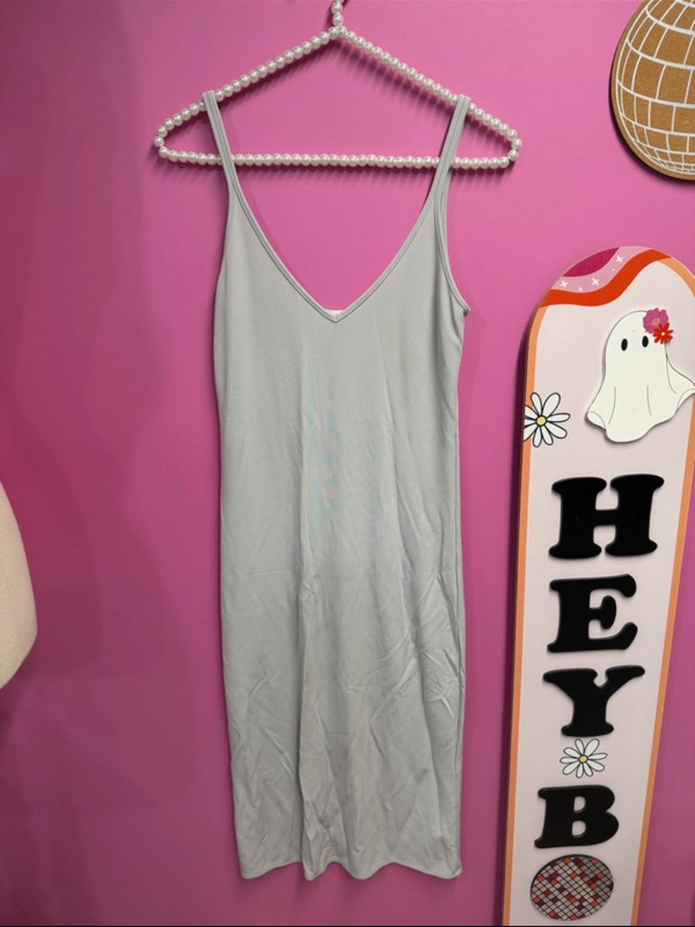 Wilfred Light Gray Slip Dress Camisole